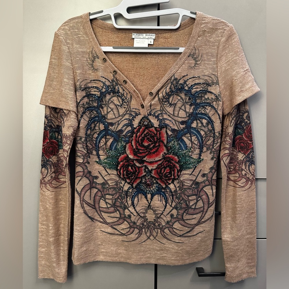 Alberto Makali Embellished Top S